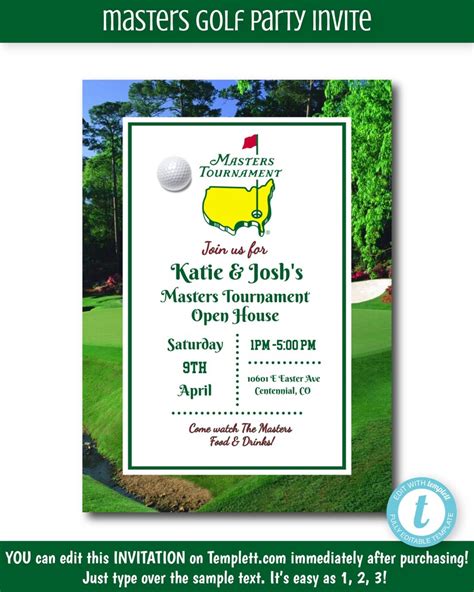 The Masters Invite: The Best Letter in Golf .